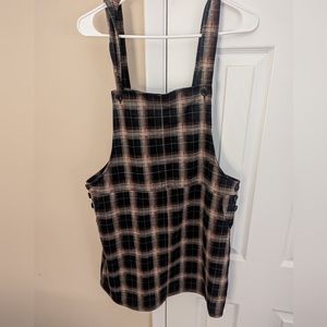 Plaid Overalls dress